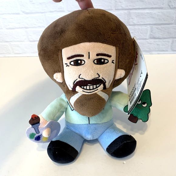 Phunny BOB ROSS Doll Artist Plush Small 9" Kidrobot Painter - Picture 4 of 7